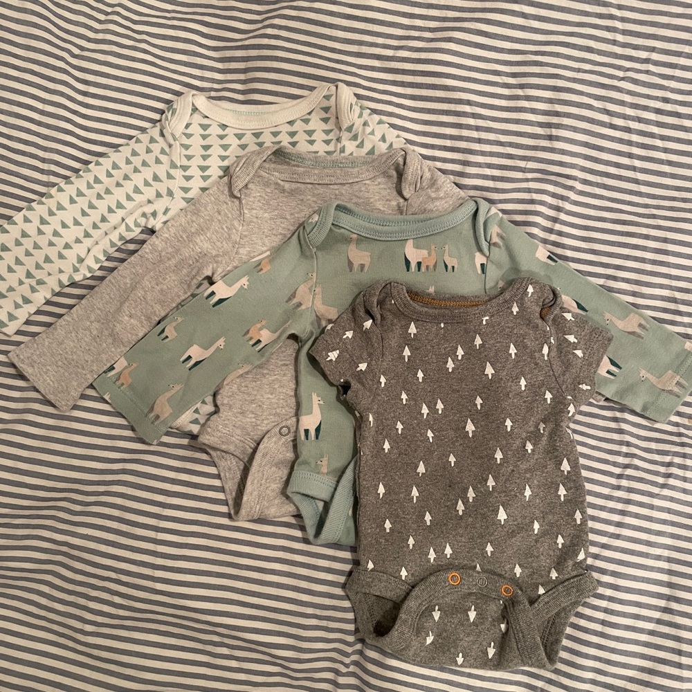 Cloud Island Newborn Onesies